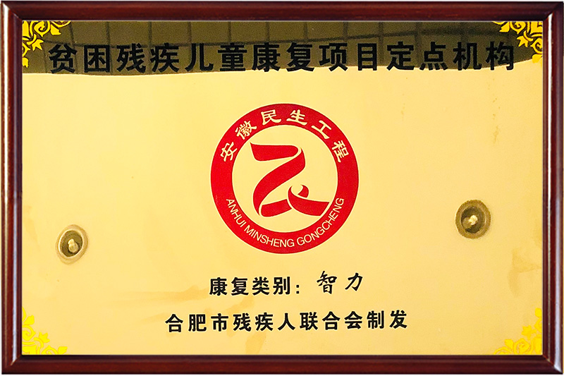 貧困殘疾兒童康復(fù)項目定點機構(gòu)